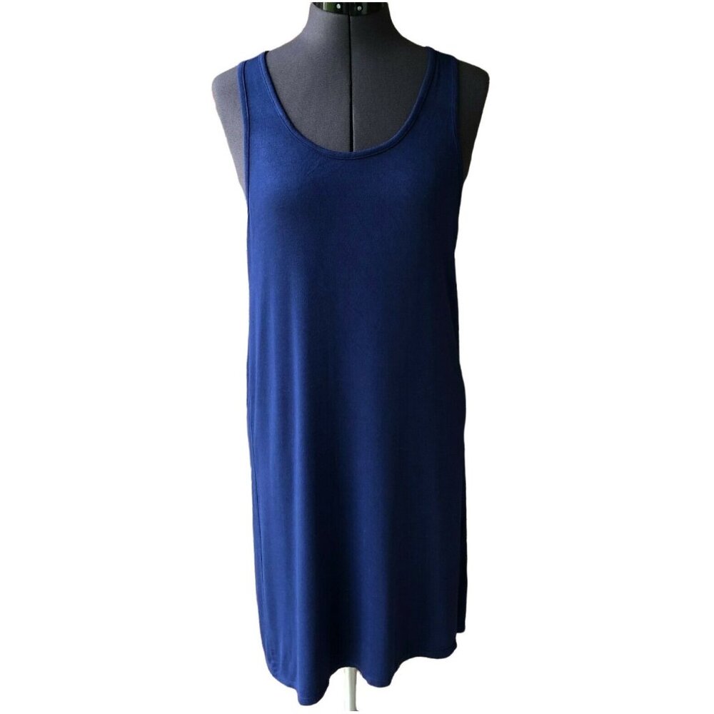 Hourglass Lilly Sleeveless Casual Dress Scoop-Neck Keyhole Back Size S